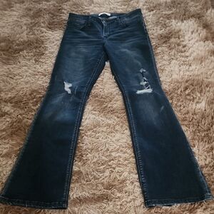 Vici Dark Blue Flare Jeans